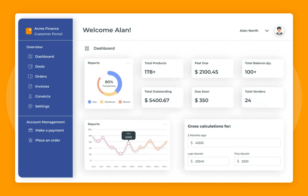 Customer Portal UI & UX Design