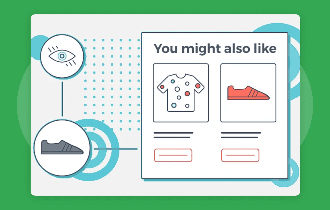 Product recommendation engine showing personalized suggestions