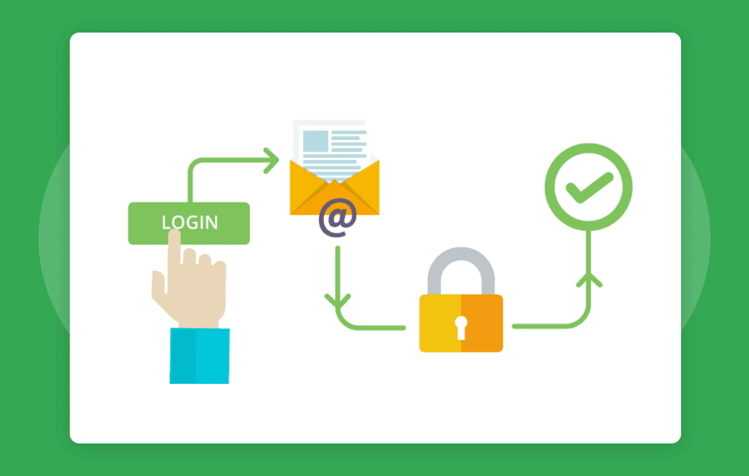 User authentication system showing login options